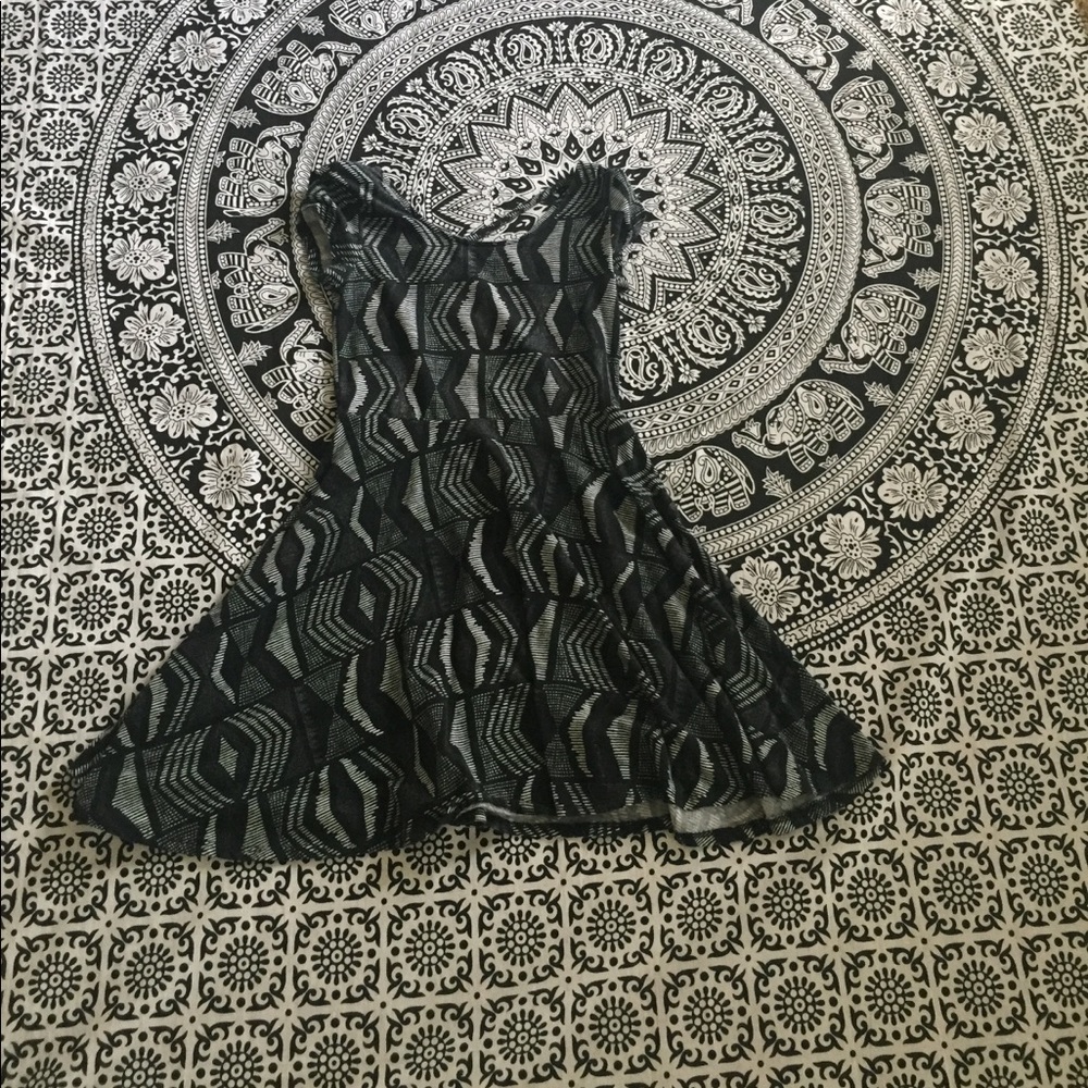 black strappy aeropostle dress