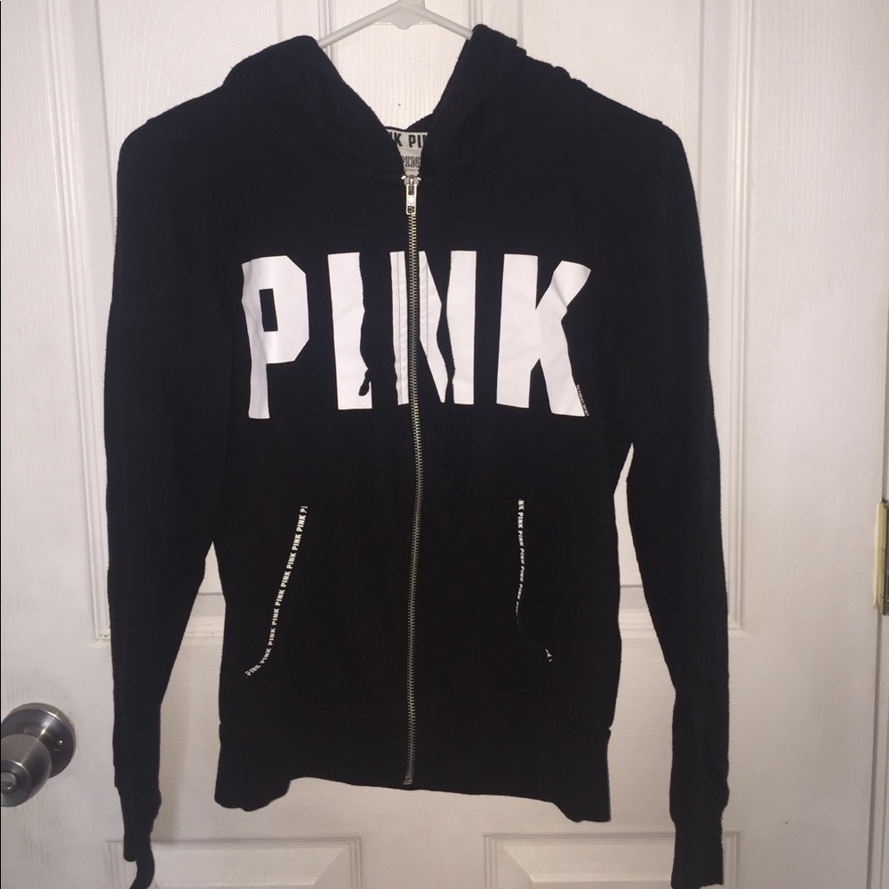 vs pink black hoodie