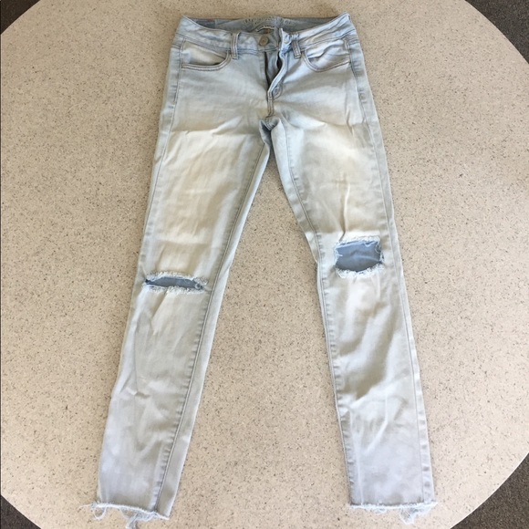 American Eagle Outfitters Denim - American Eagle Ankle-Length Skinny Jeans