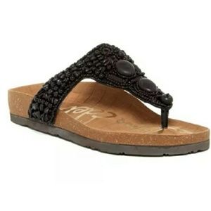 NWOT- Sam Edelman Annalee T-strap beaded thong, 9