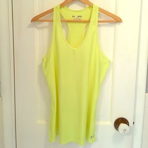 Under Armour electric yellow tank size M