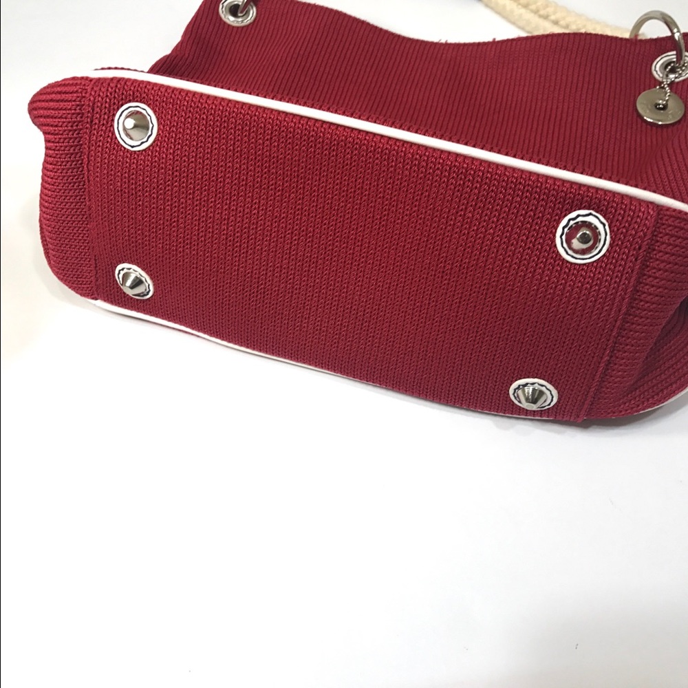 The Sak red crochet braided strap handbag - Picture 4 of 8