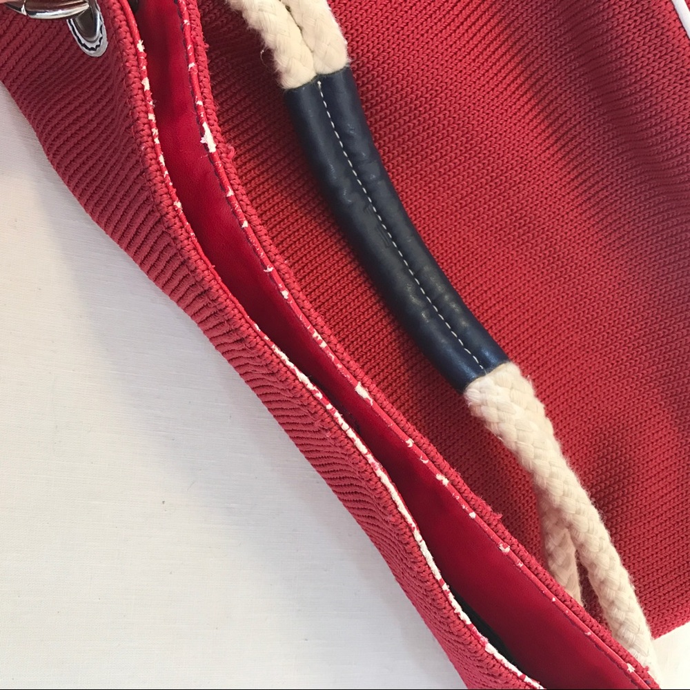 The Sak red crochet braided strap handbag - Picture 8 of 8
