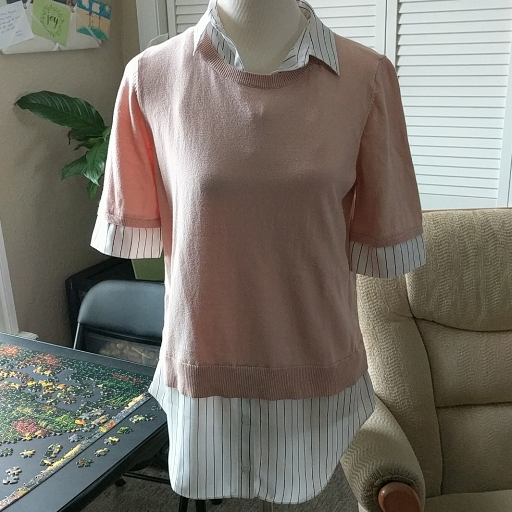 Gently used soft peach colored blouse
