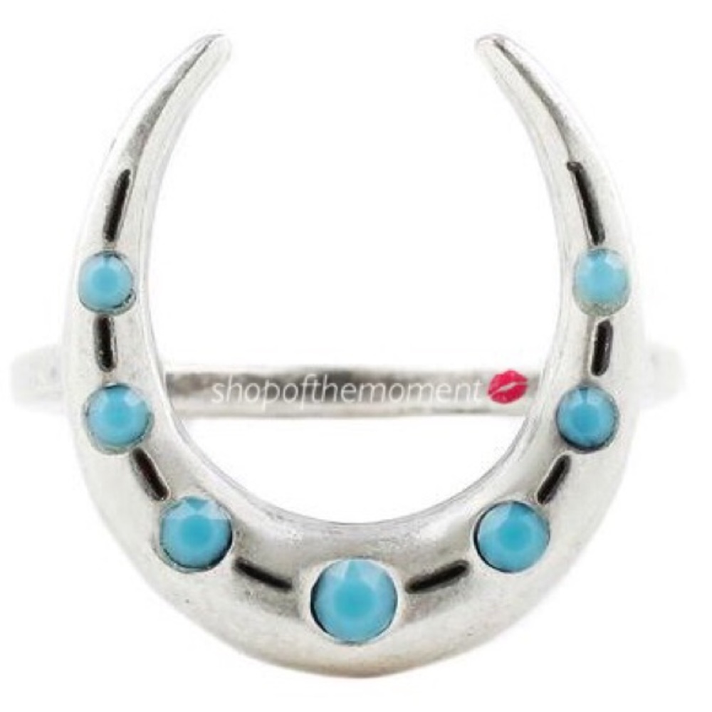 🌙🆕 The2Bandits ❖ Moonchild Ring ❖ in Silver/Turq - Picture 3 of 7