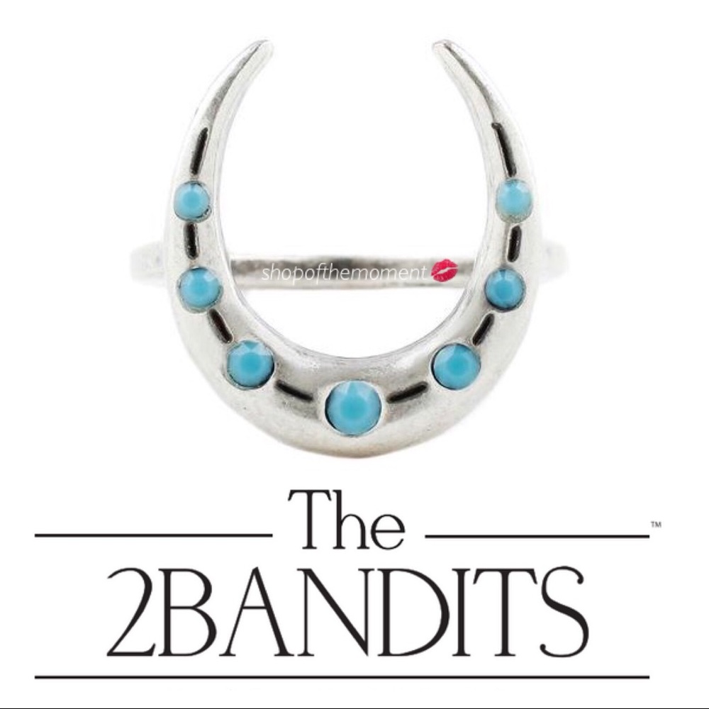🌙🆕 The2Bandits ❖ Moonchild Ring ❖ in Silver/Turq - Picture 6 of 7