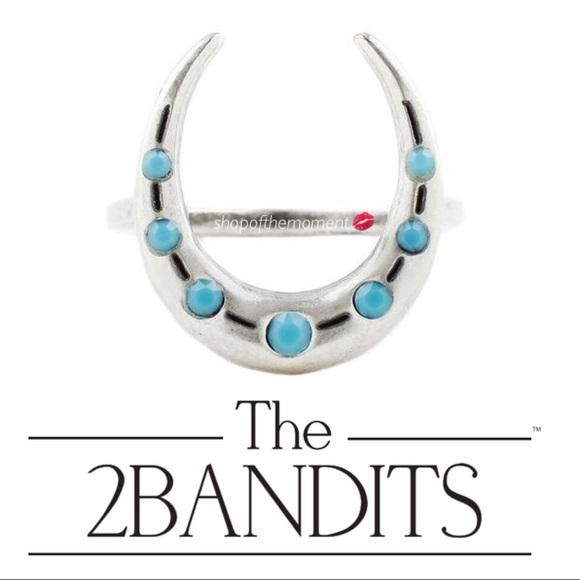 🌙🆕 The2Bandits ❖ Moonchild Ring ❖ in Silver/Turq - Picture 2 of 7