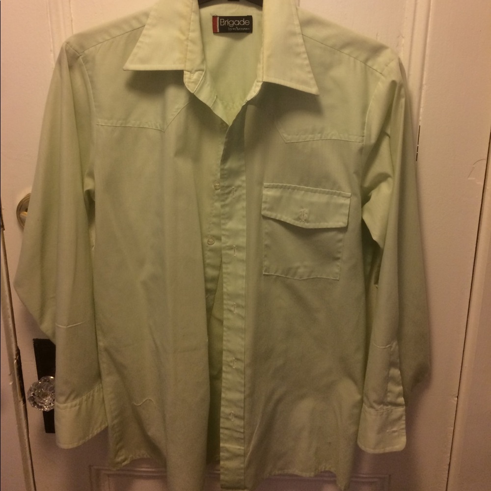 Lime green shirt, great vintage condition