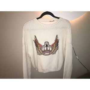 ASOS Wing Decal Knit Sweater