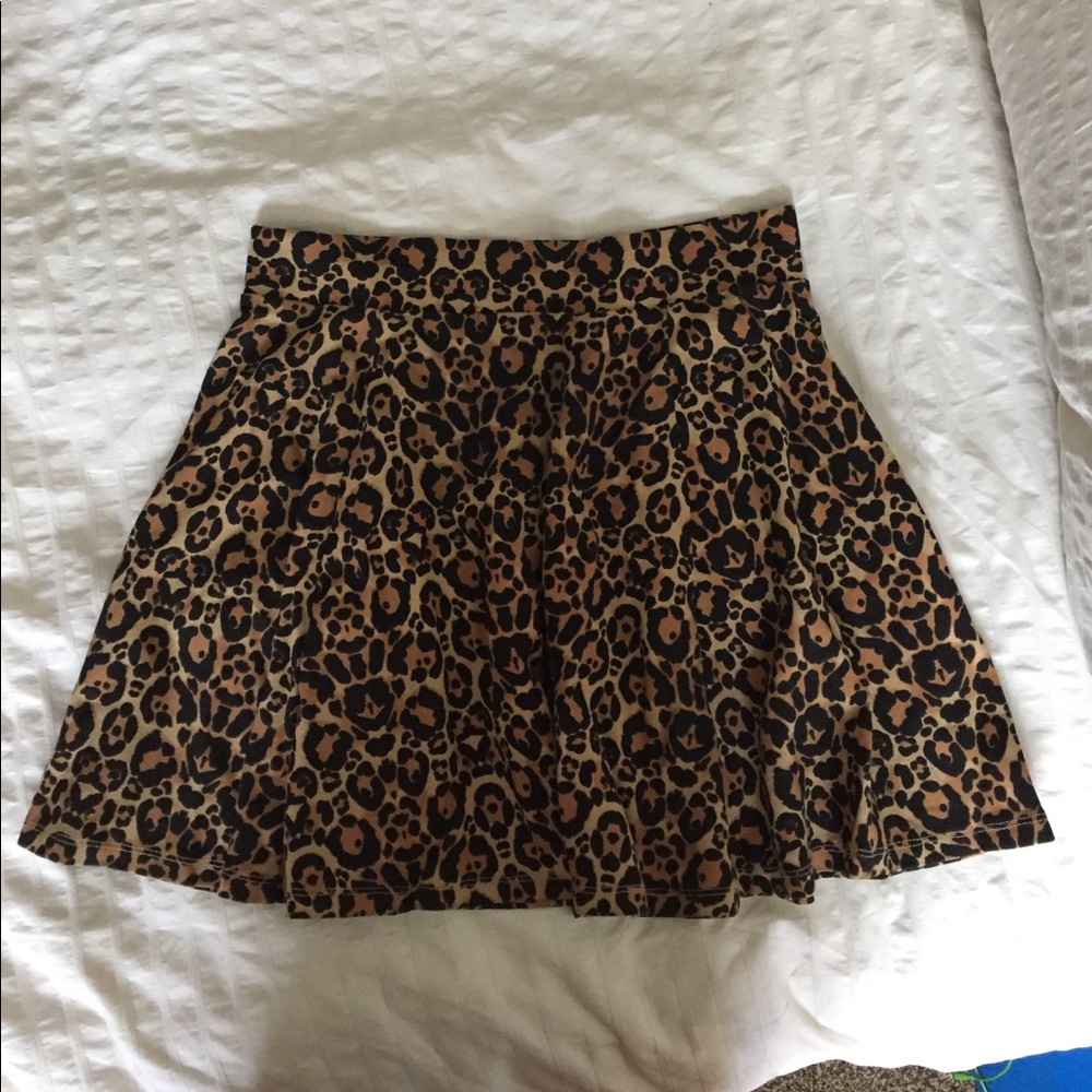 H&M Leopard Skater Skirt