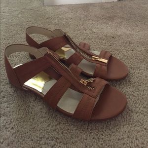 Brown leather Michael Kors sandals
