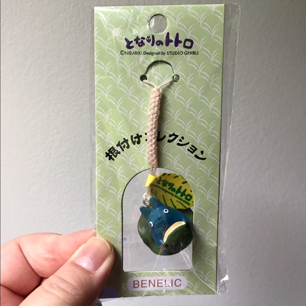 Studio Ghibli blue Totoro key/phone/zipper charm