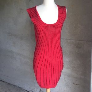 Motel Dresses - Red sequined front Sweater dress ๐ Motel Dresses - Red sequined front Sweater dress ๐