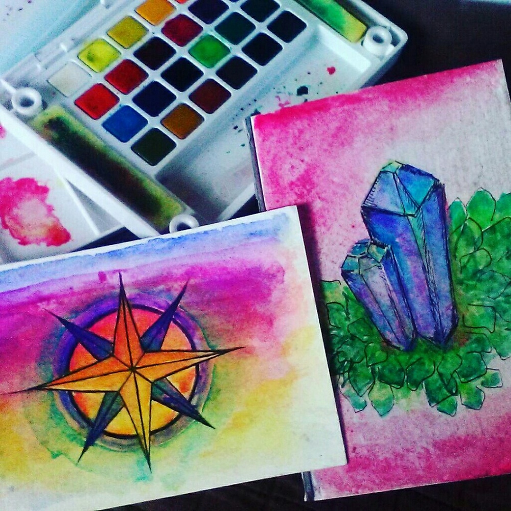 Original Custom Watercolor Postcard