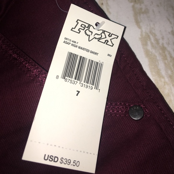 🆕FOX RACING WOMENS ASAP HIGH WAISTED SHORTS - Picture 7 of 8