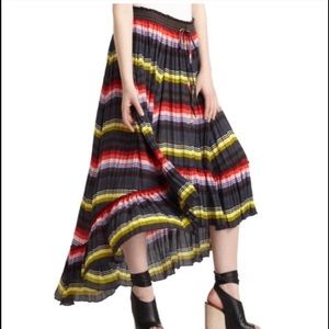 Free People Multicolor Stripe Skirt