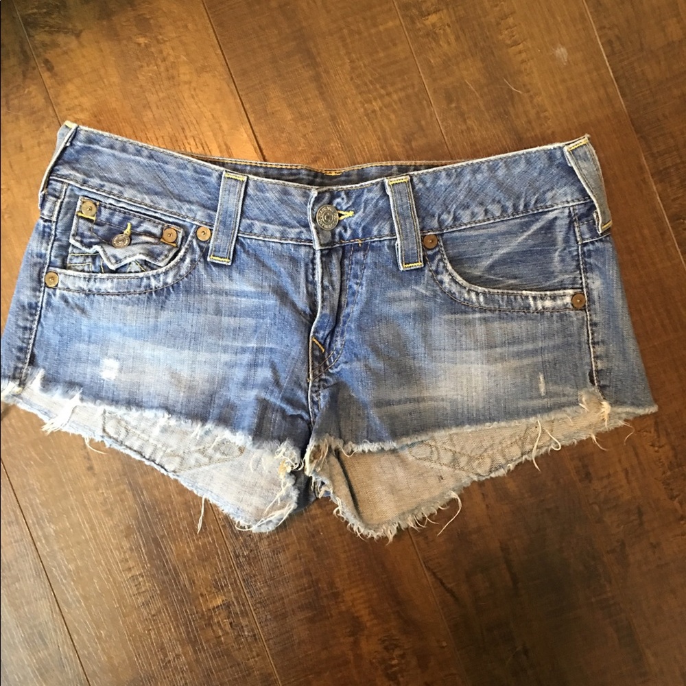 True Religion Joey Cut-Off Shorts