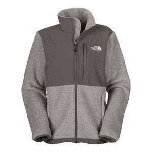 Gray women's North Face Denali fleece jacket