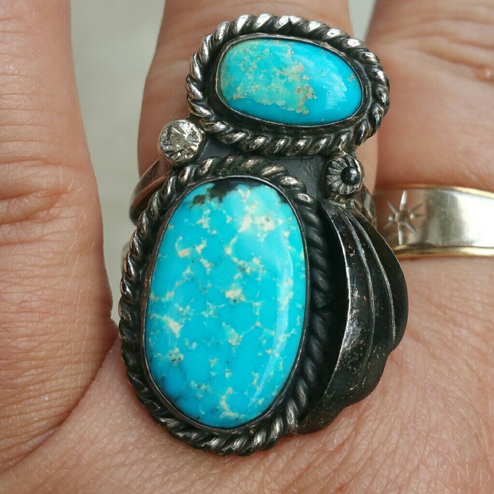 HUGE sterling southwestern Ring Native American?