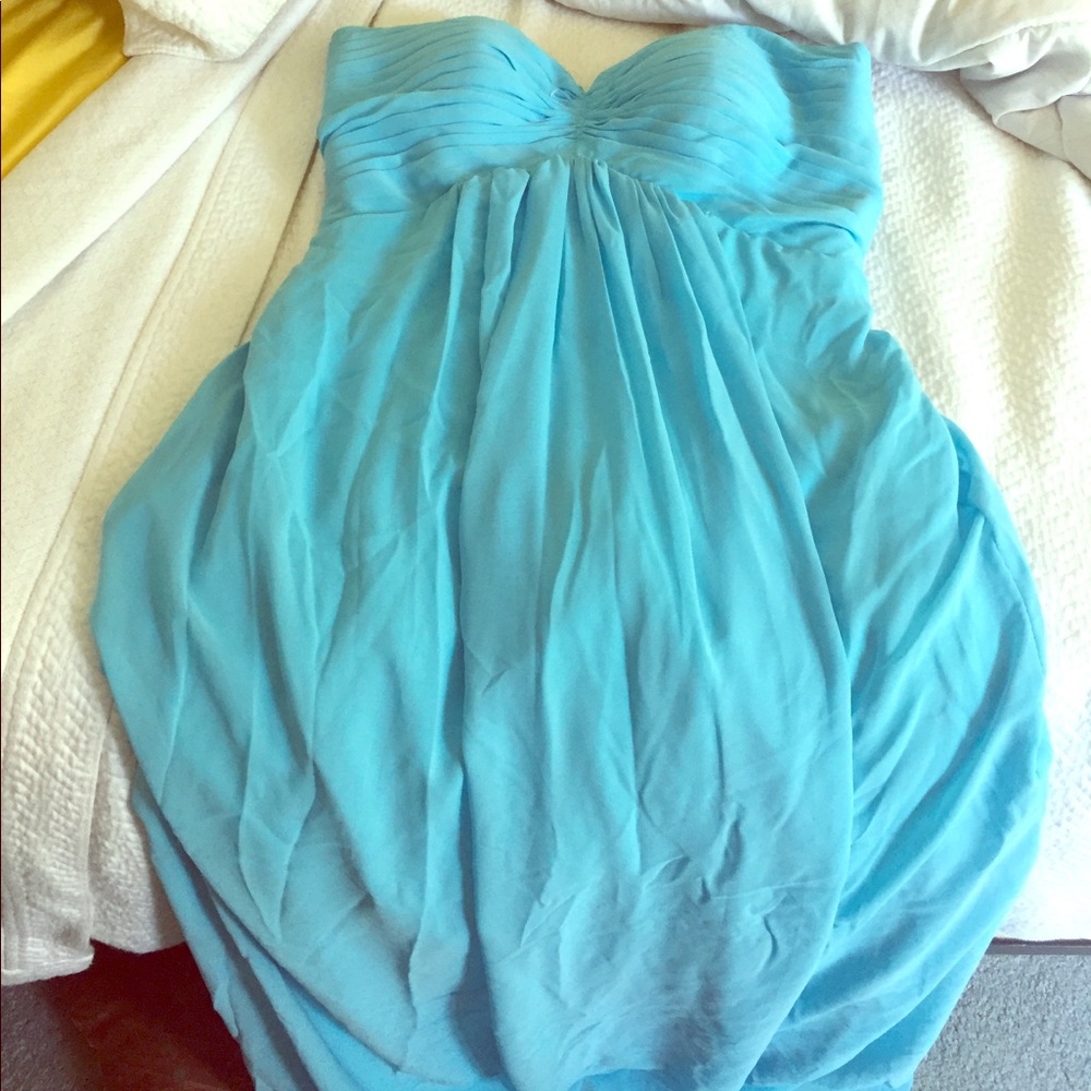 Never worn aqua prom dress