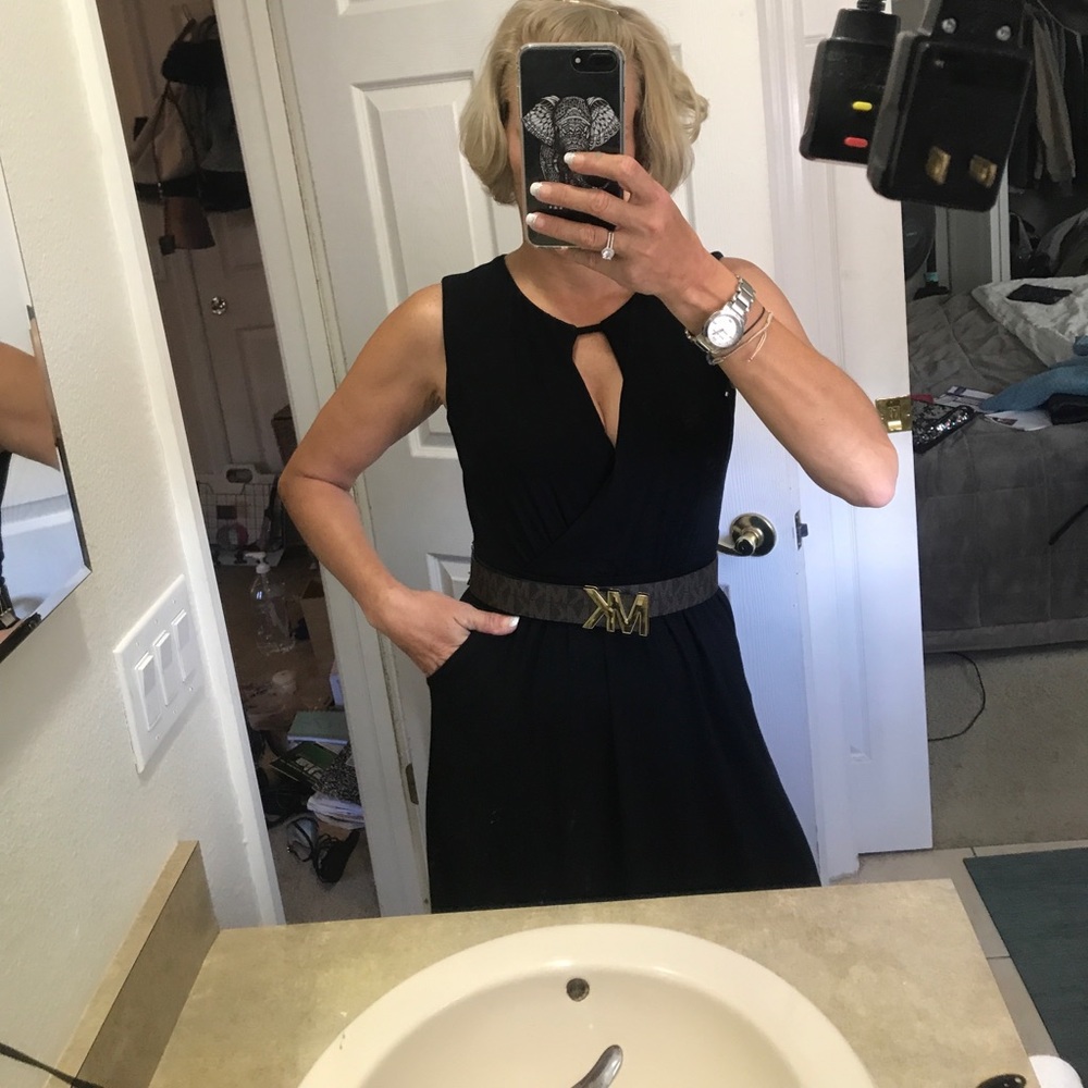 Black Peephole dress