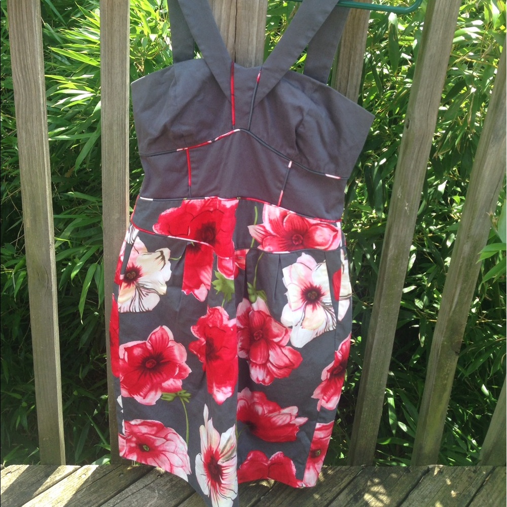 Floral Anthropologie Cocktail Dress sz 4