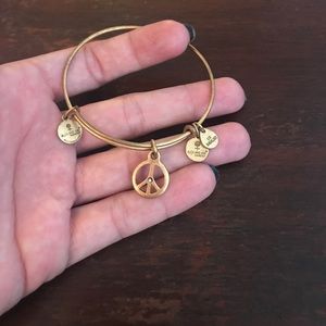 ALEX AND ANI PEACE SIGN BRACELET