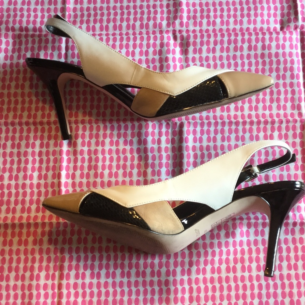 White House Black Market Slingback Pumps.  Sz 10.