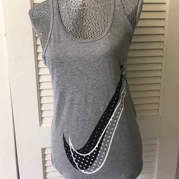 Nike Tops - Nike logo grey racerback tank