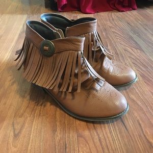 Fringe Ankle Boots
