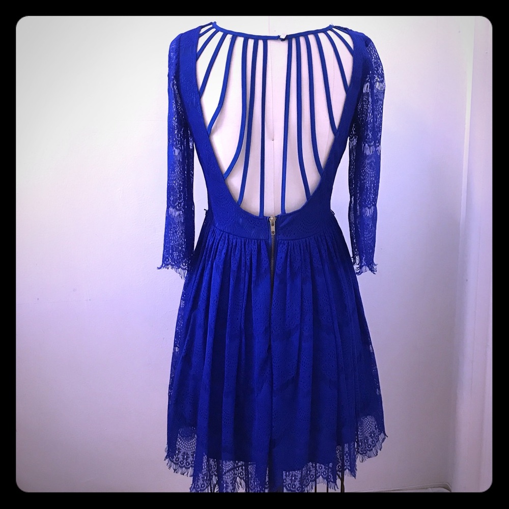 Gianni Bini silk lace cocktail dress