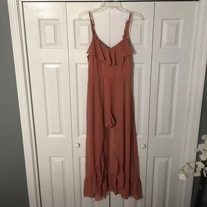 muave romper/playsuit with cover skirt