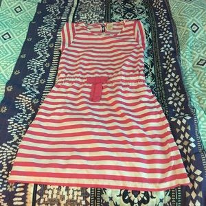 Striped Pink Girls Dress