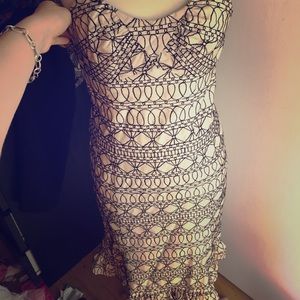 Stunning strapless silk dress