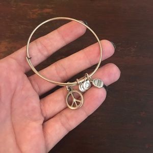 ALEX AND ANI PEACE SIGN BRACELET