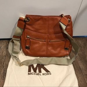 Michael Kors leather purse in burnt orange
