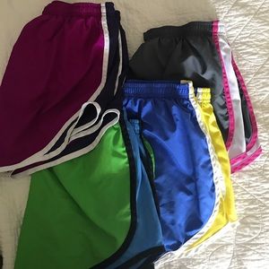 Set of 4 Nike track shorts