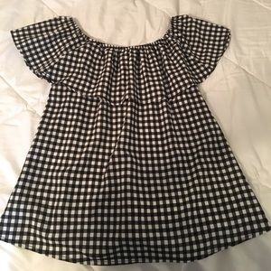 Gingham Blouse Size Medium