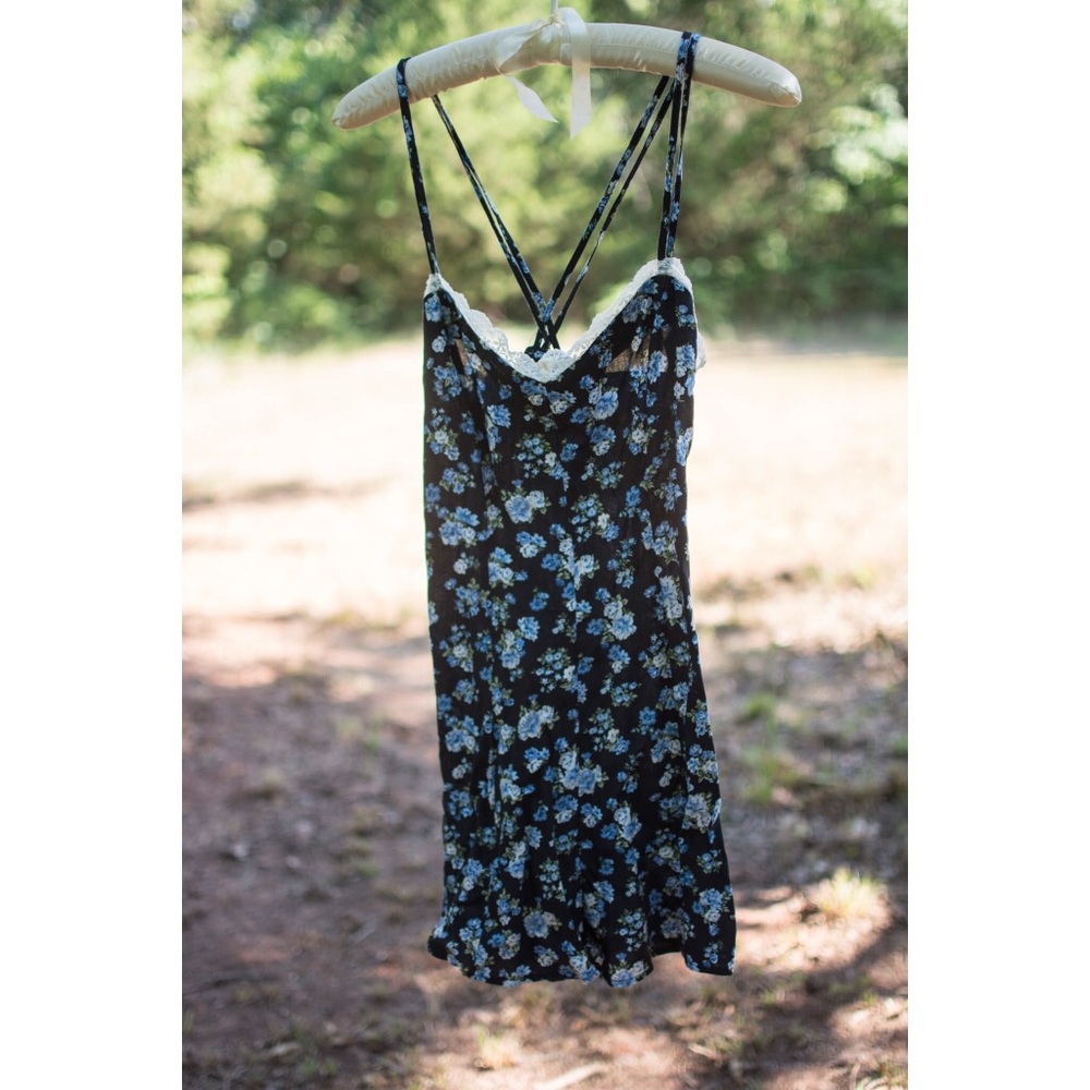Floral Romper with Lace
