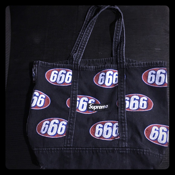 supreme denim tote