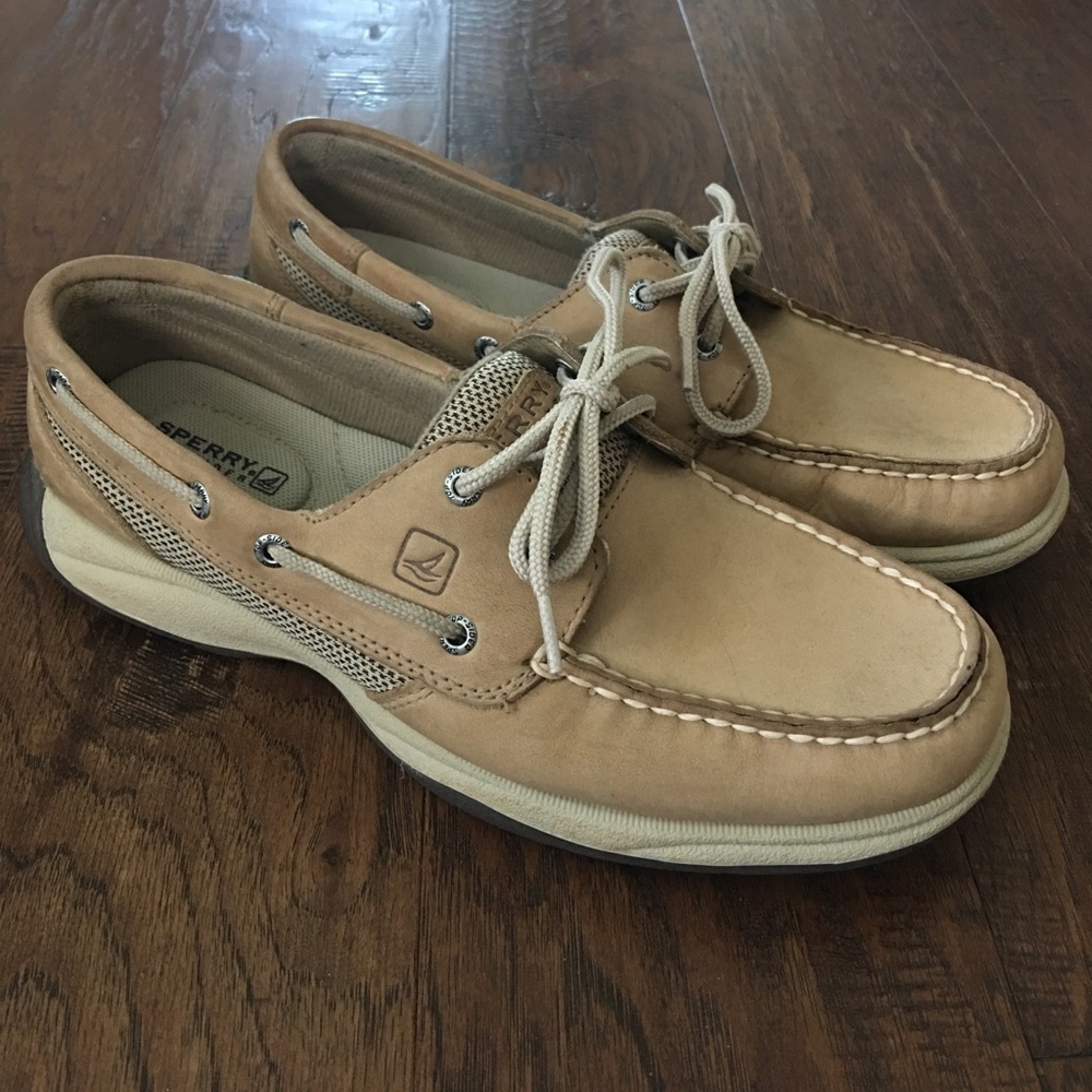 Sperry Top Sider in Natural Tan Leather