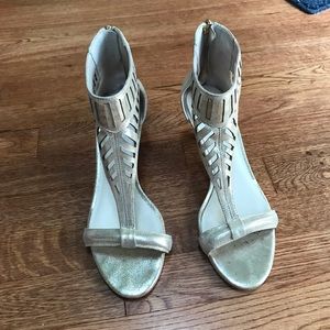 Kenneth Cole New York Metallic Heeled Sandals