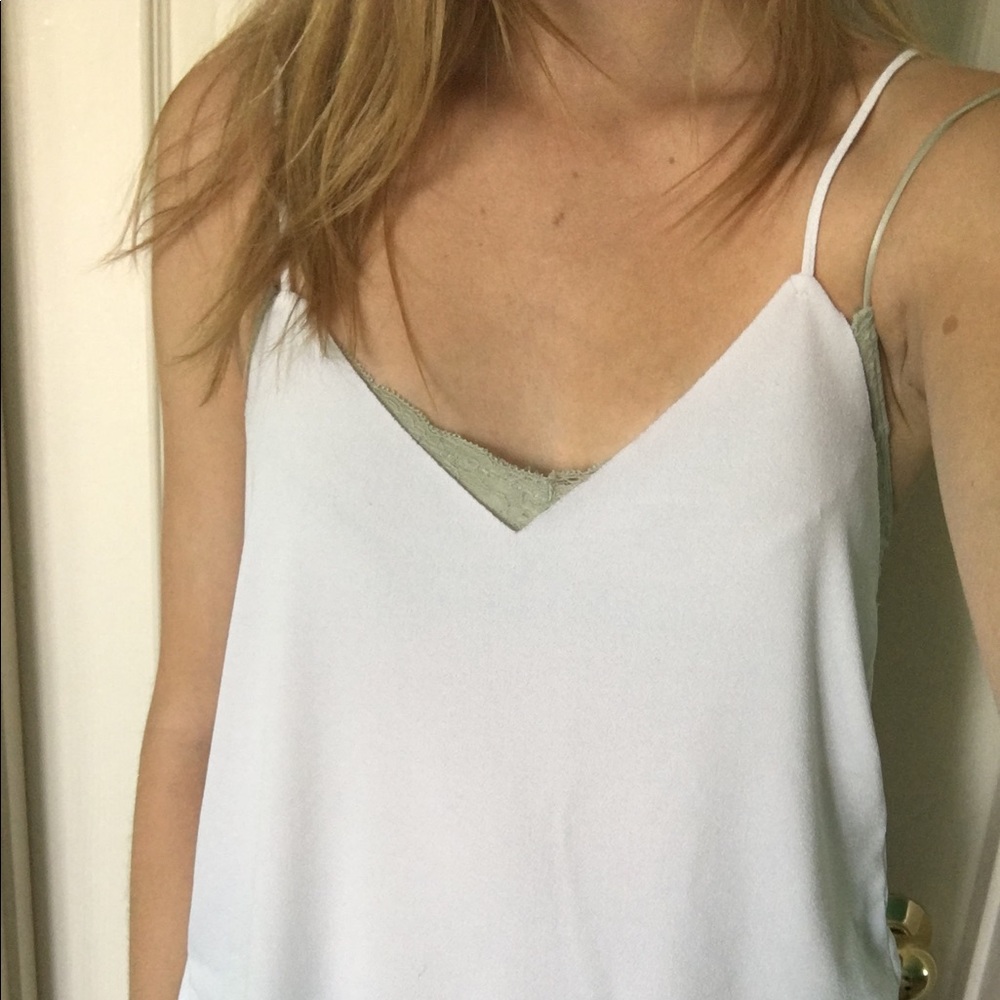 Brandy Melville loose v-neck strappy tank