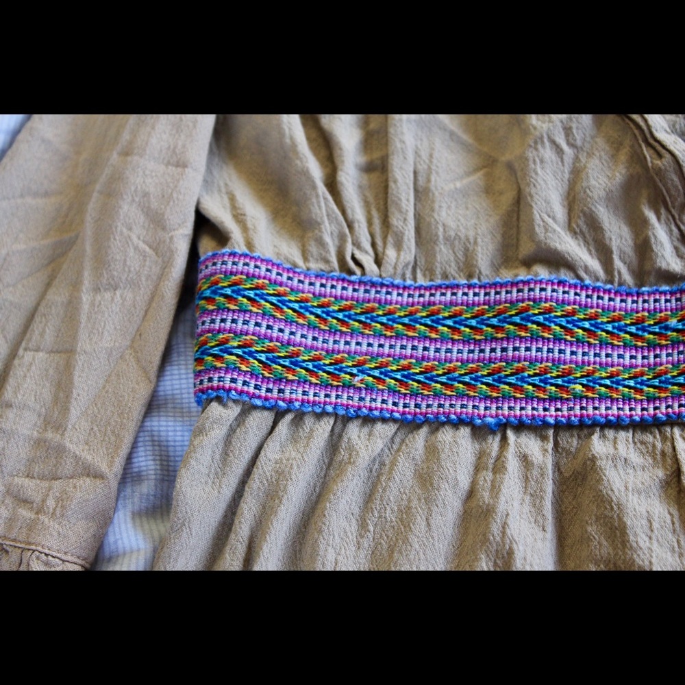 BEAUTIFUL HAND MADE COFFEE DRESS/ BEACH COVER UP