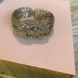 Gold cuff bracelet
