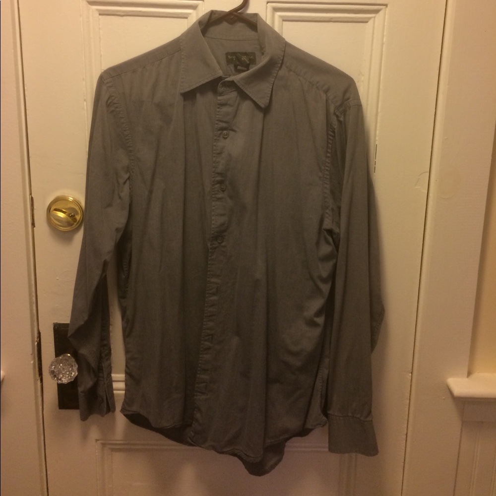Grey Banana Republic button down
