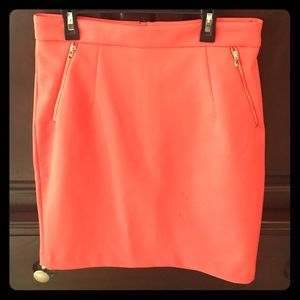 H&M Salmon A-line skirt NWT