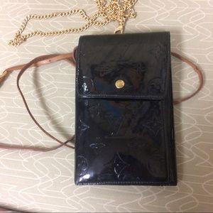 Louis Vuitton Vernis "Walker" Crossbody Wallet