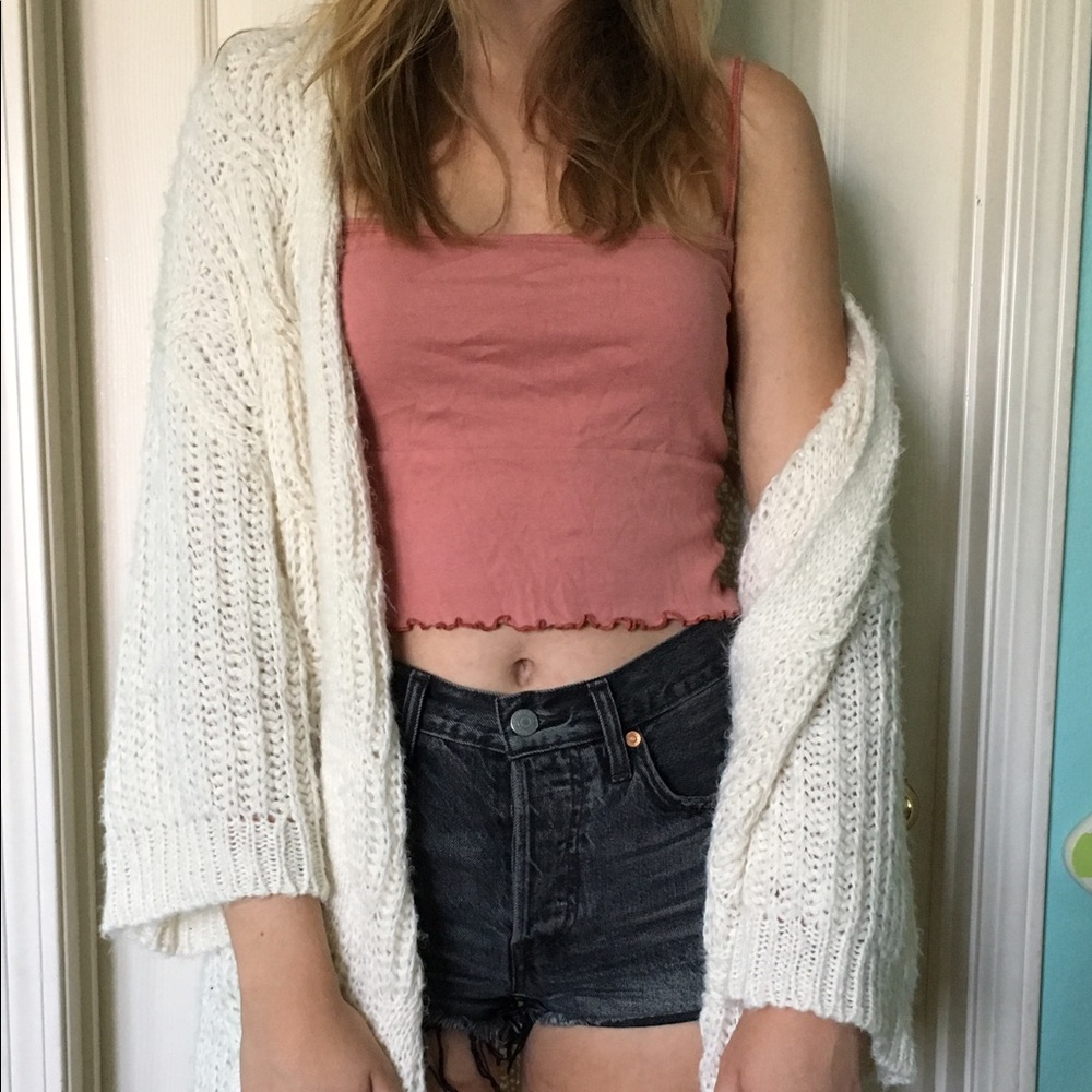 Urban Outfitters cream knit cardigan