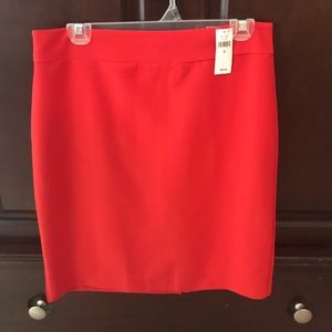 Banana Republic red skirt NWT